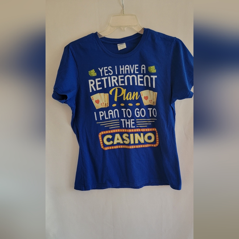 Womens "Yes I Have a Retirement Plan" Short Sleeve T-shirt Size XL